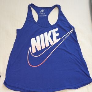 Nike Women's Racerback Tank in Blue and Orange
